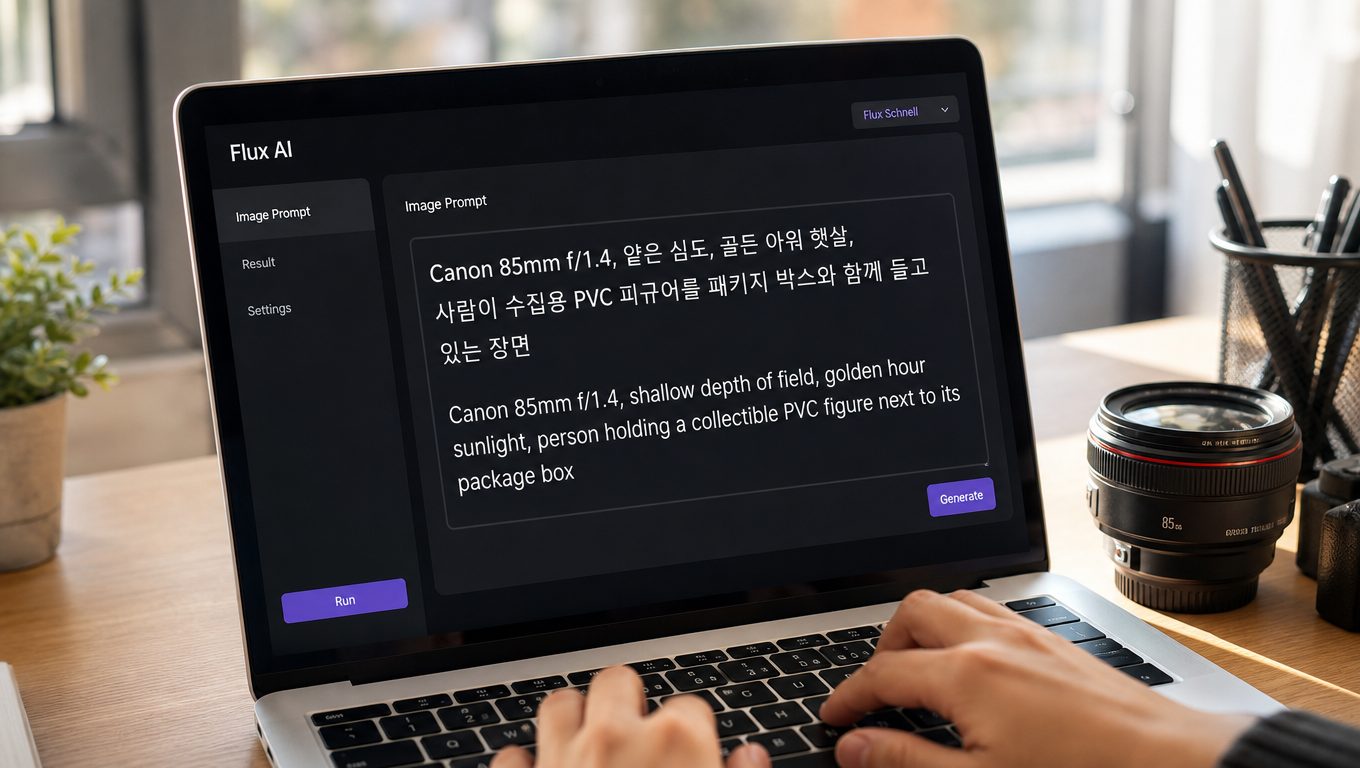 Flux AI 프롬프트 명령어 예시